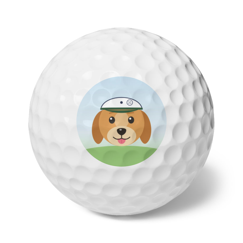 Personalized photo golf ball printed with a pet photo