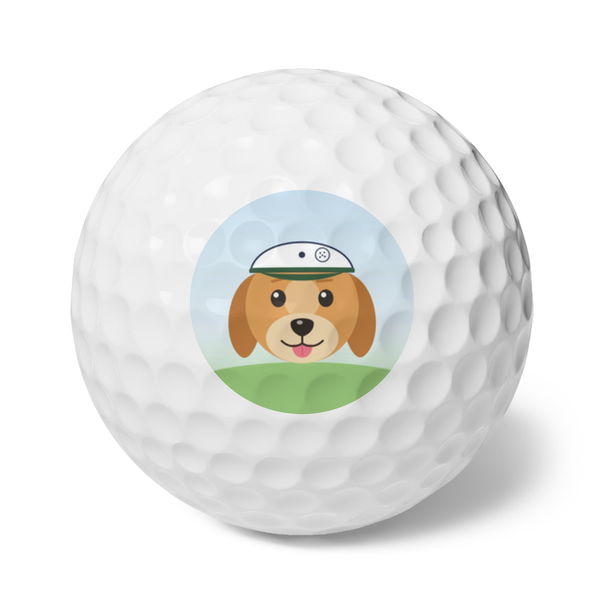 Personalized photo golf ball printed with a pet photo