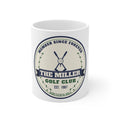Personalized golf club crest mug with custom club name and year
