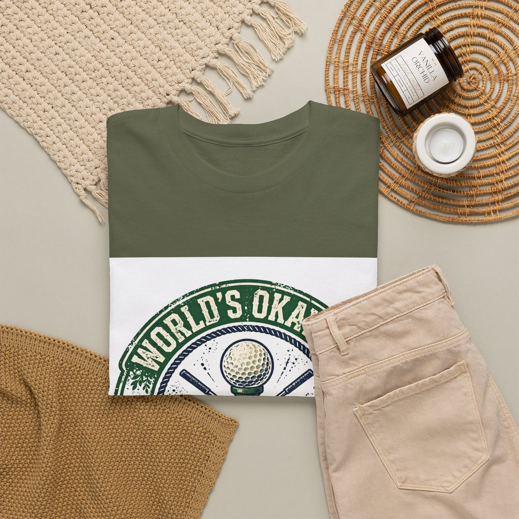 World's Okayest Golfer funny golf t-shirt by HYTON Golf