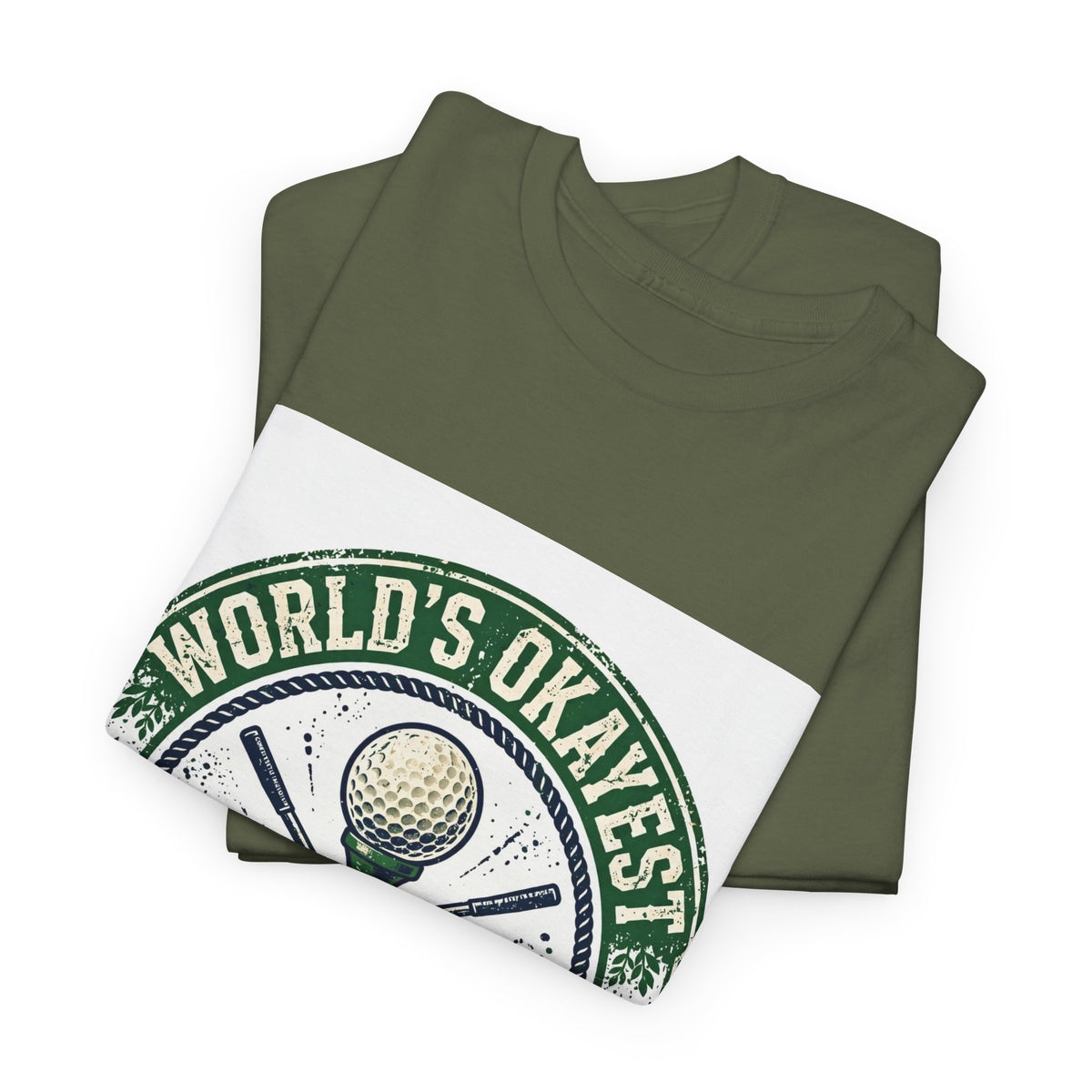 World's Okayest Golfer funny golf t-shirt by HYTON Golf