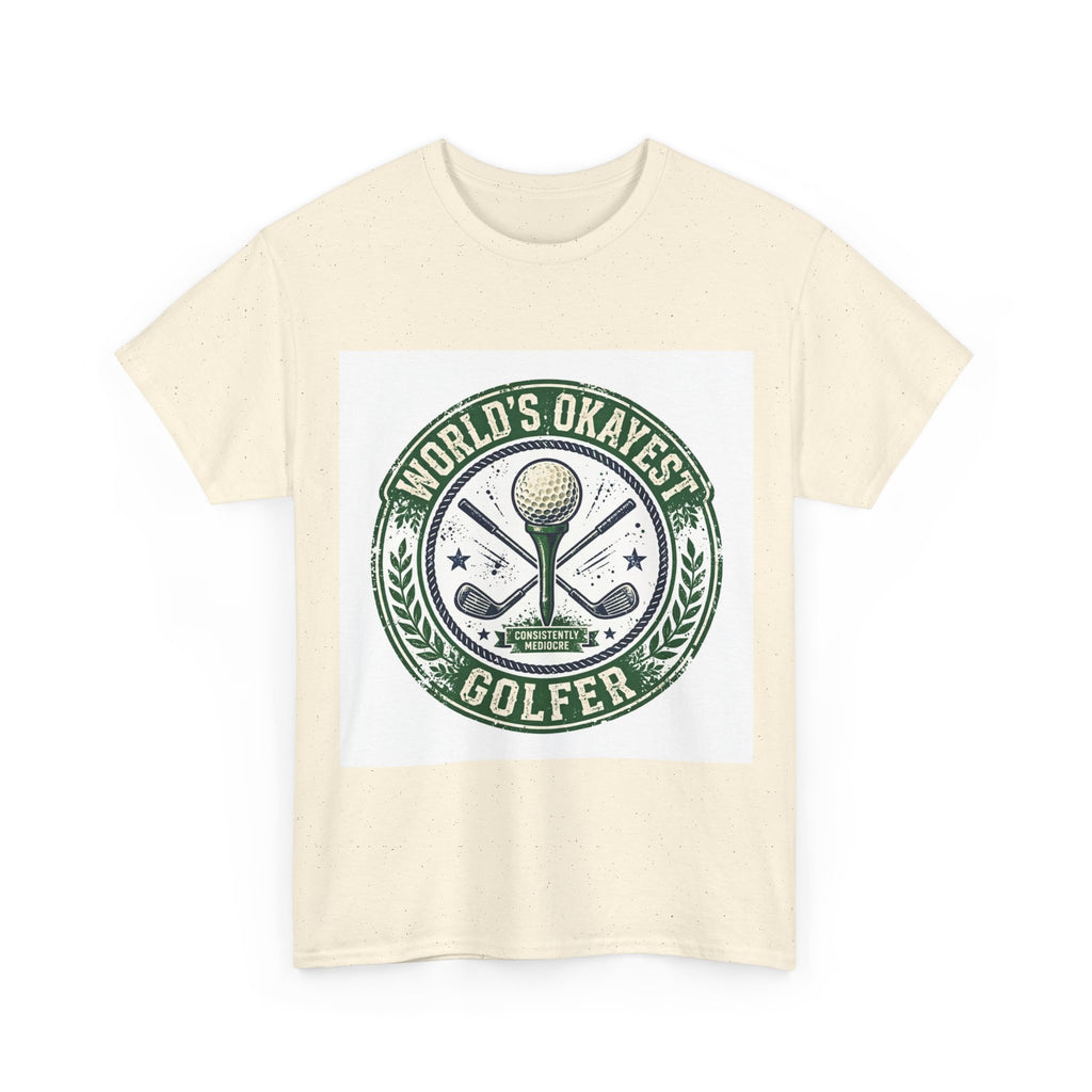 World's Okayest Golfer funny golf t-shirt by HYTON Golf