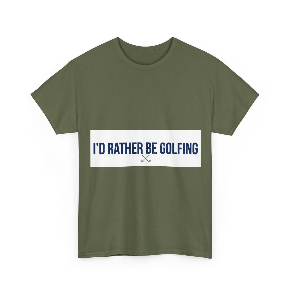 I’d Rather Be Golfing T-Shirt – Minimalist Funny Golf Tee for Men and Women